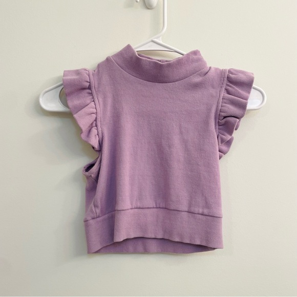 WDIRARA Amazon Ruffle High Neck Crop Top Size: XS - Picture 5 of 7